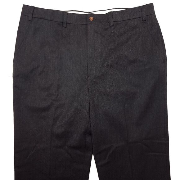 Vintage Orvis Wool Blend Pants Slacks Mens 38x29 Charcoal Canada Made Cuffed - Picture 2 of 7